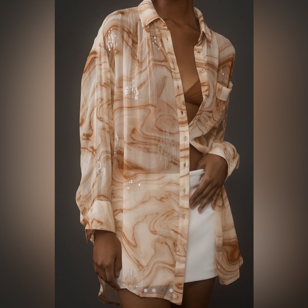 Pilcro Marble Shine Buttondown